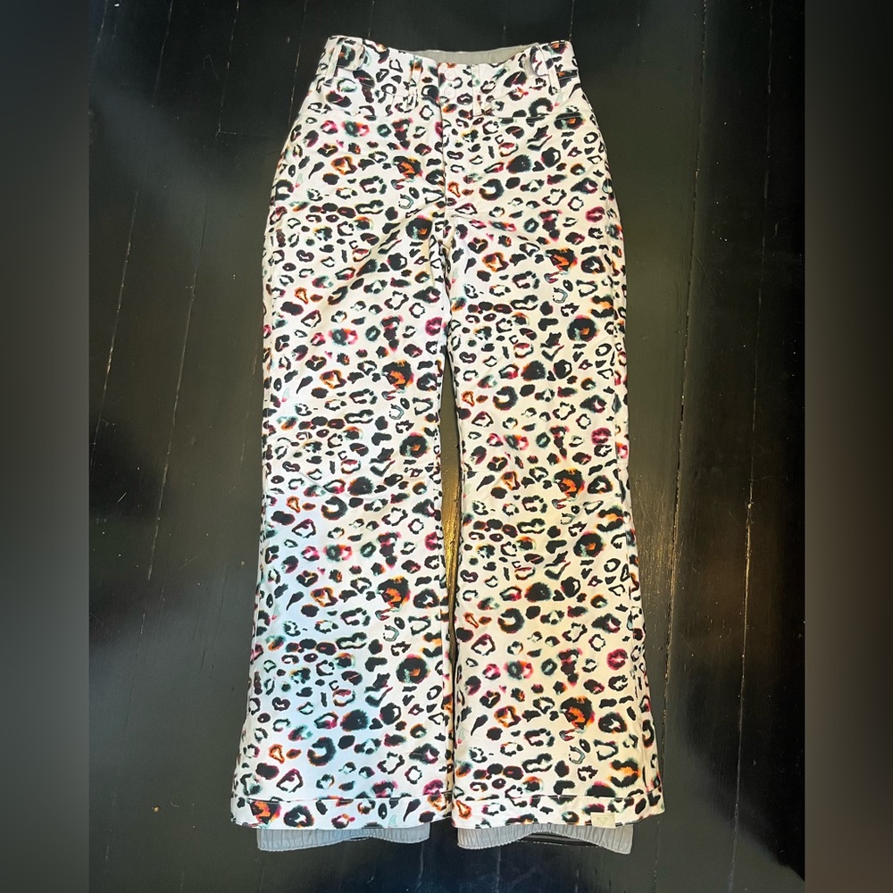 Roxy Girls Backyard Print Ski/Snowboard pants size 12